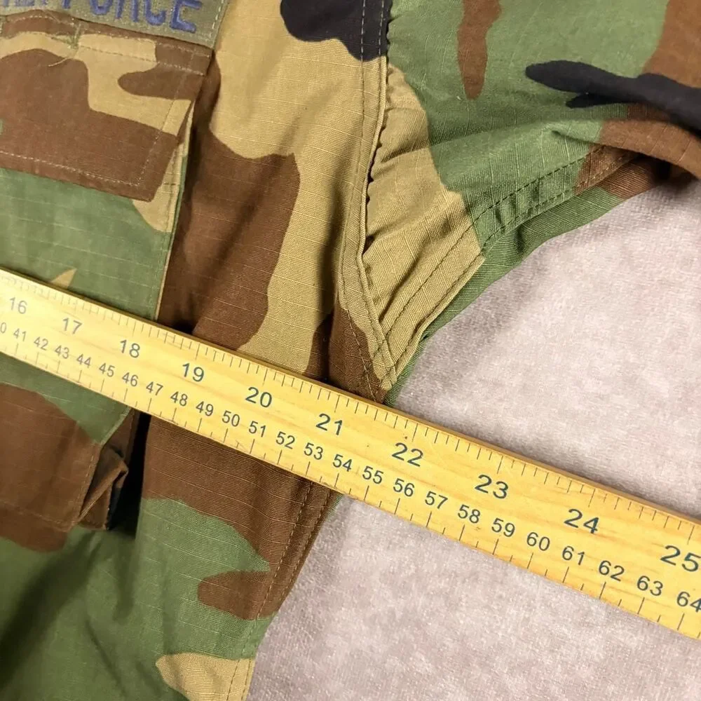 woodland camo authentic us air force button up field jacket new with tag